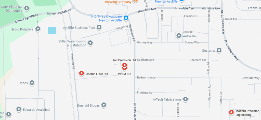 map showing location of oberlin filter limited